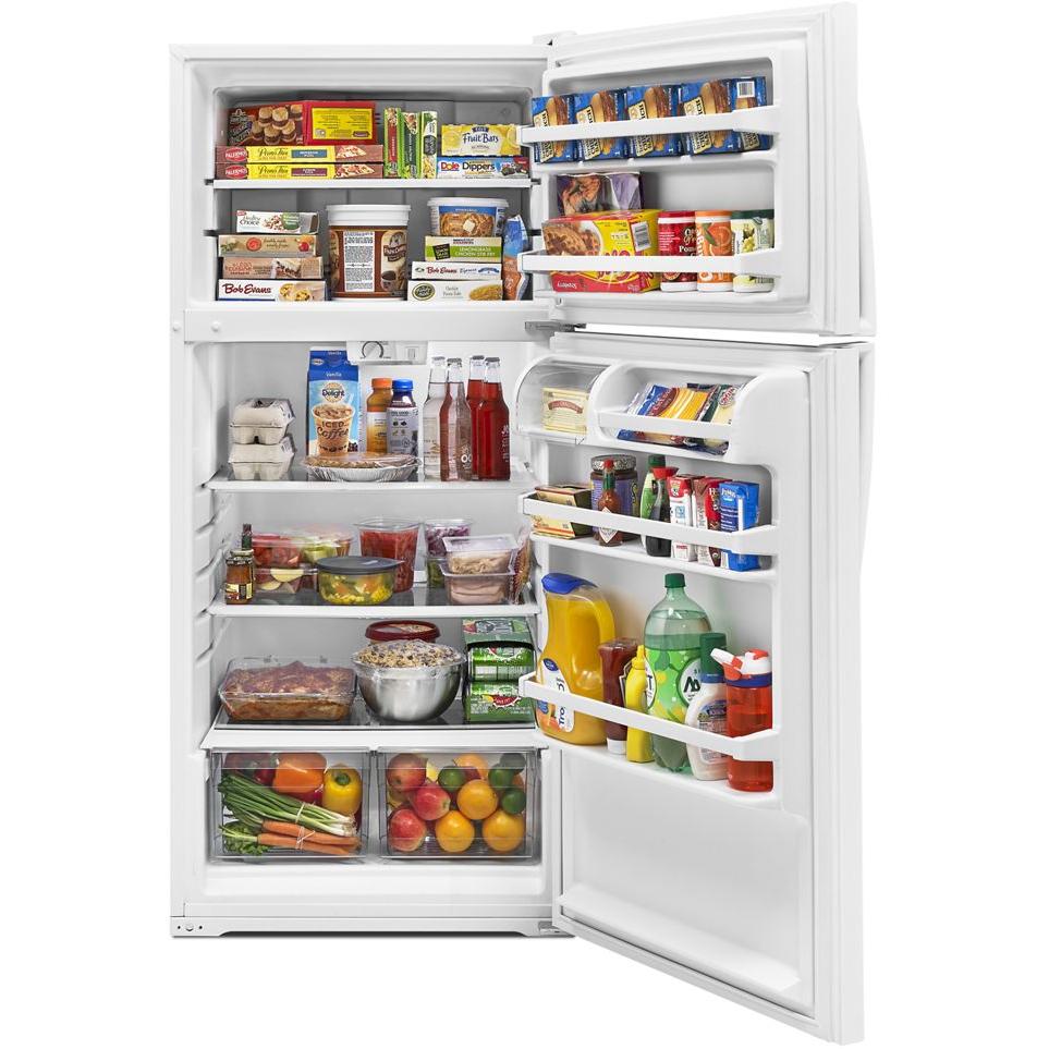  Whirlpool 28-inch, 14.3 cu. ft. Top Freezer Refrigerator WRT314TFDW IMAGE 4