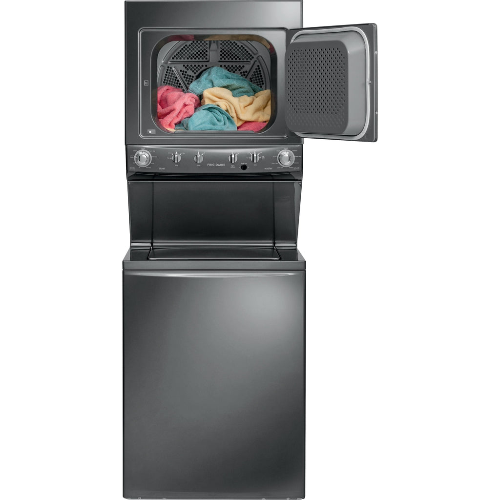  Frigidaire Stacked Washer/Dryer Electric Laundry Center FFLE40C3QT IMAGE 2