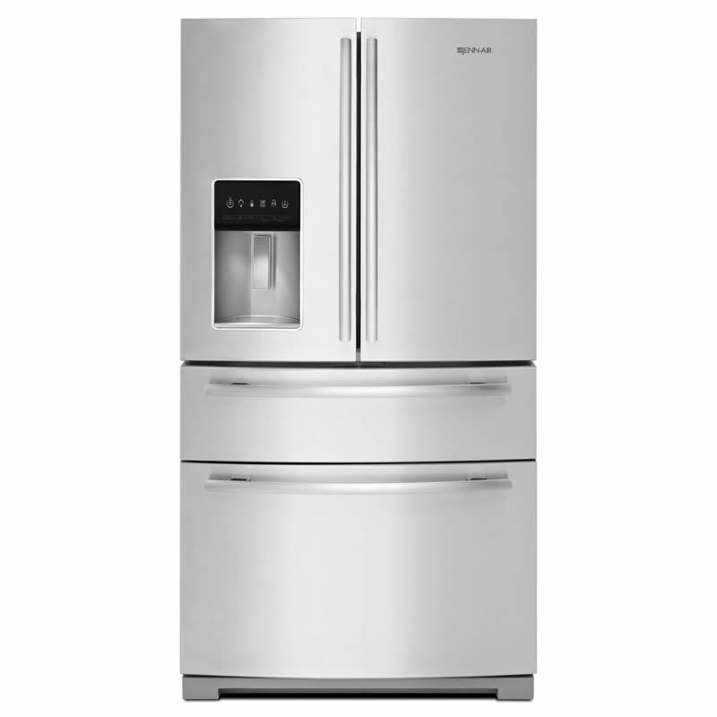  JennAir 36-inch, 26.2 cu. ft. French 4-Door Refrigerator with Ice and Water JFX2897DRM IMAGE 1