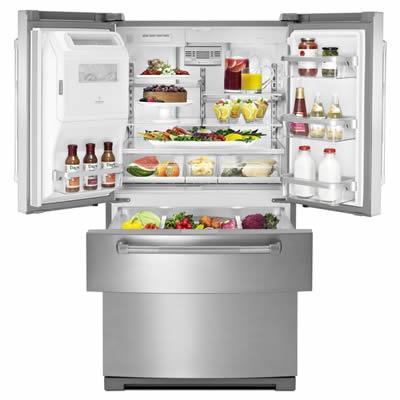  JennAir 36-inch, 26.2 cu. ft. French 4-Door Refrigerator with Ice and Water JFX2897DRP IMAGE 5