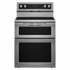 KitchenAid 30-inch Freestanding Electric Range YKFED500ESS IMAGE 1
