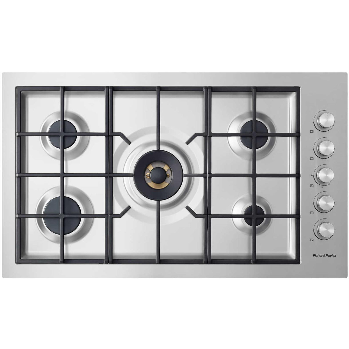  Fisher & Paykel 36-inch Built-in Gas Cooktop with Innovalve™ Technology CG365DWNGACX2 IMAGE 1
