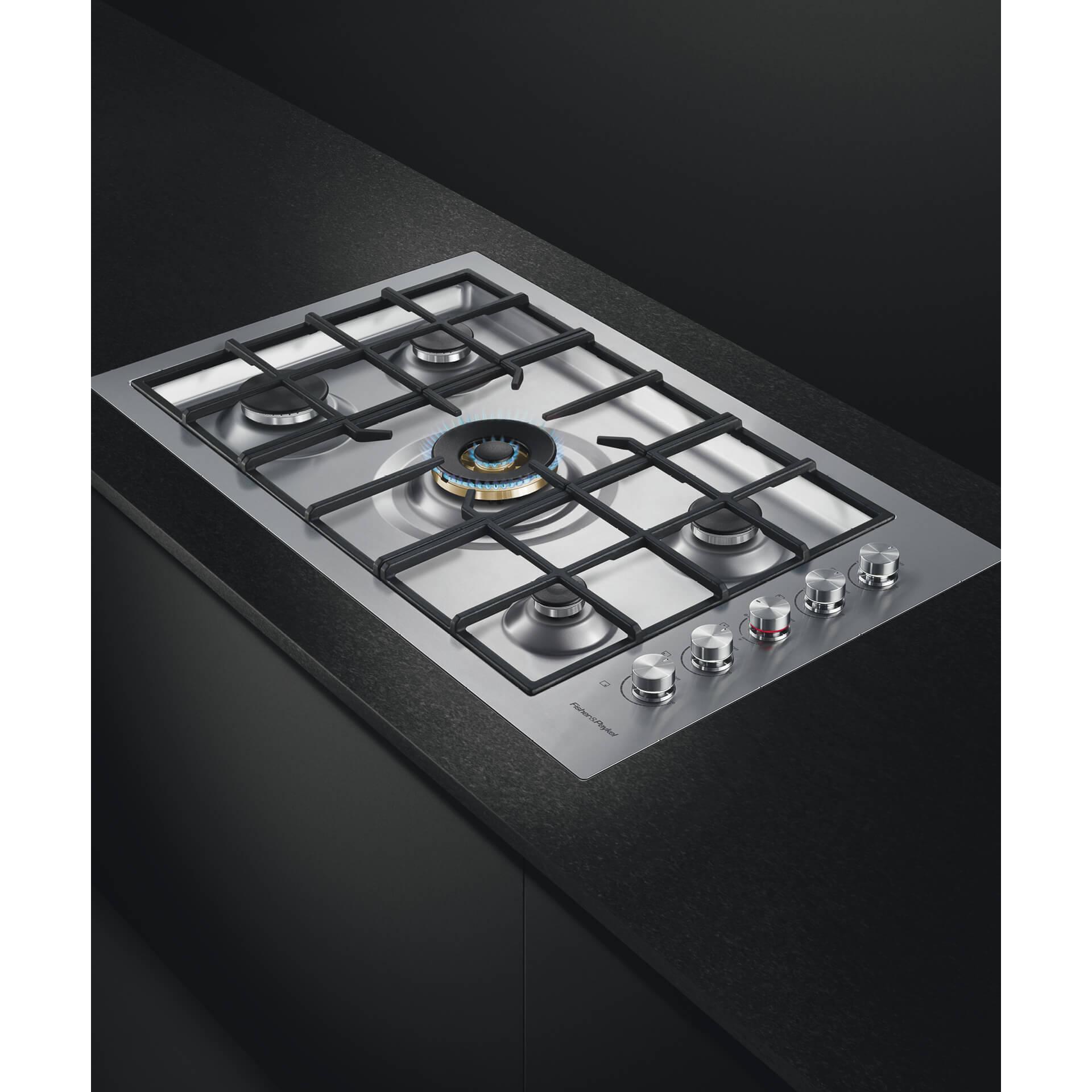  Fisher & Paykel 36-inch Built-in Gas Cooktop with Innovalve™ Technology CG365DWNGACX2 IMAGE 2