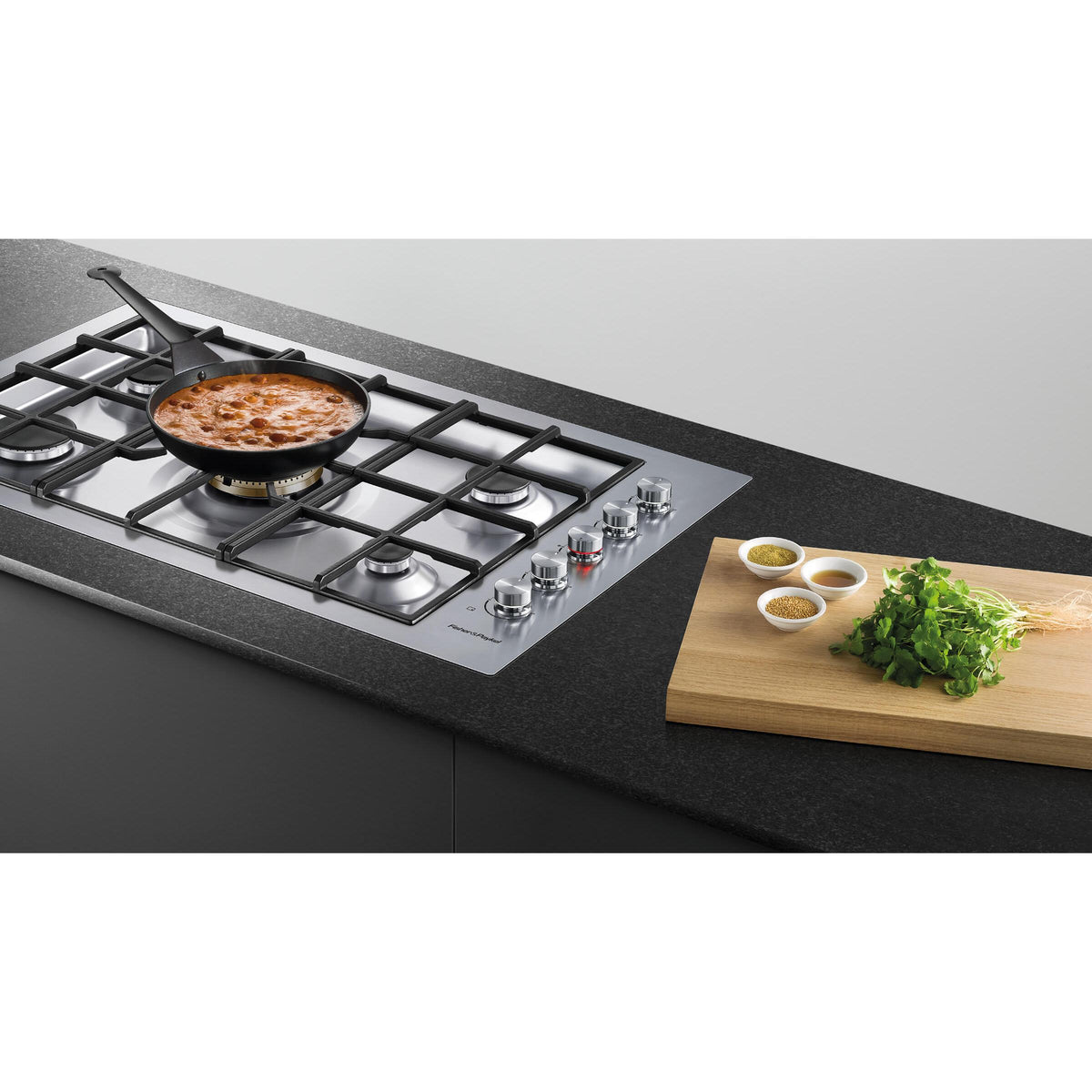  Fisher & Paykel 36-inch Built-in Gas Cooktop with Innovalve™ Technology CG365DWNGACX2 IMAGE 5