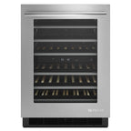  JennAir 46-bottle Euro-Style Built-in Wine Cellar with Independent Temperature Zones JUW24FRERS IMAGE 1