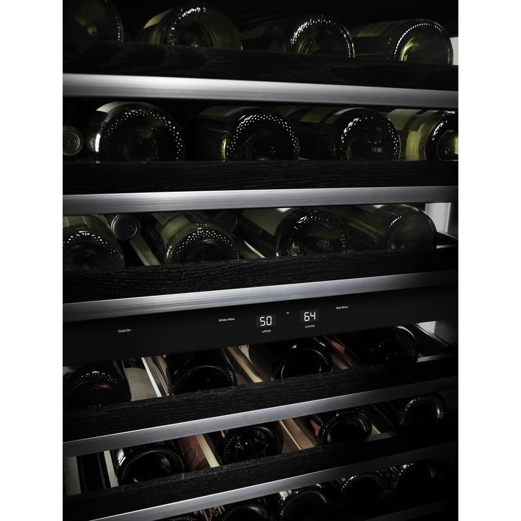  JennAir 46-bottle Euro-Style Built-in Wine Cellar with Independent Temperature Zones JUW24FRERS IMAGE 2