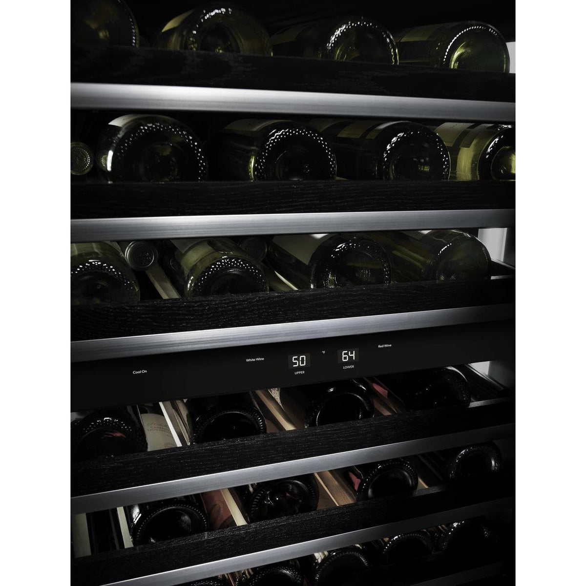  JennAir 46-bottle Euro-Style Built-in Wine Cellar with Independent Temperature Zones JUW24FRERS IMAGE 2