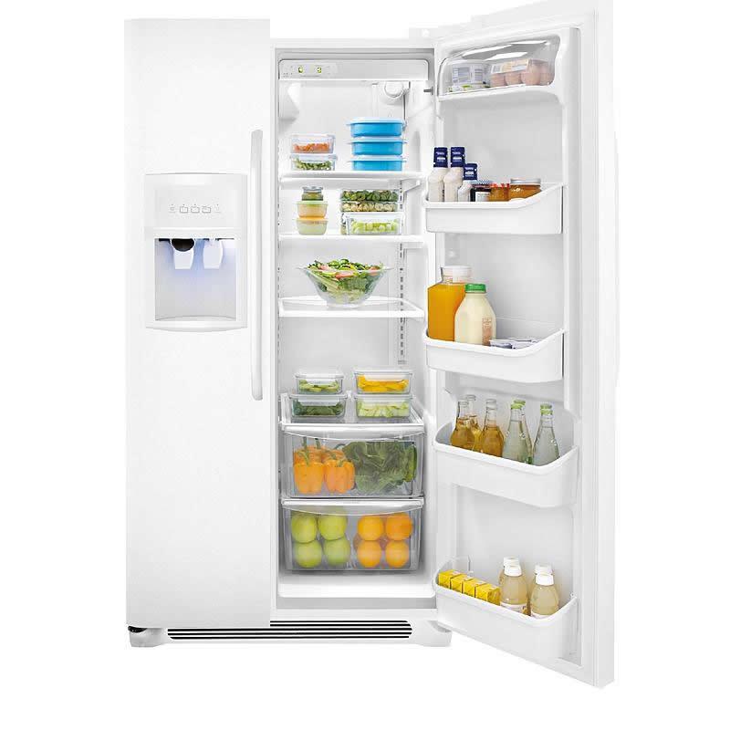  Frigidaire 36-inch, 26 cu. ft. Side-by-Side Refrigerator with Ice and Water FFSS2622NW IMAGE 2