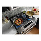  KitchenAid 30-inch Slide-In Dual-Fuel Range KSDG950ESS IMAGE 3