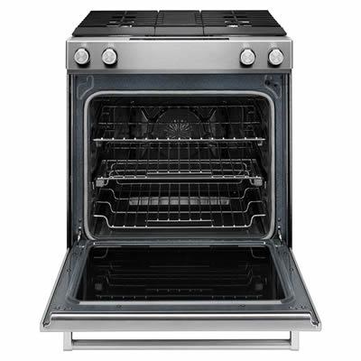  KitchenAid 30-inch Slide-In Dual-Fuel Range KSDG950ESS IMAGE 4