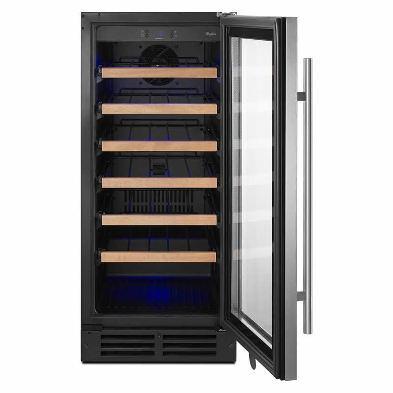  Whirlpool 34-bottle Freestanding Wine Cellar WUW35X15DS IMAGE 2