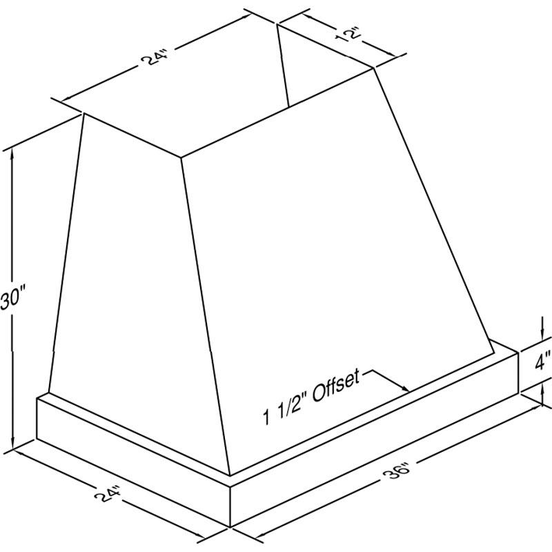  Vent-A-Hood 36-inch Wall Mount Range Hood JPH236/C2SS IMAGE 2