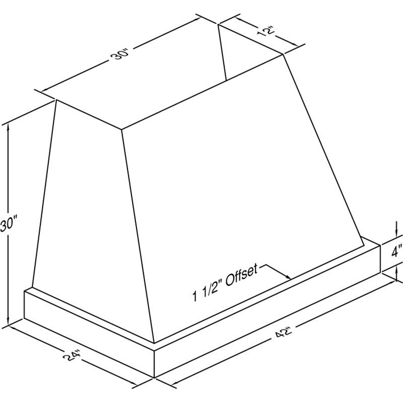  Vent-A-Hood 42-inch Wall Mount Range Hood JPH242/C2SS IMAGE 2
