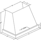 Vent-A-Hood 42-inch Wall Mount Range Hood JPH242/C2SS IMAGE 2