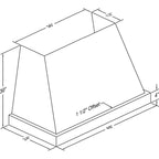  Vent-A-Hood 48-inch Wall Mount Range Hood JPH248/C2SS IMAGE 2