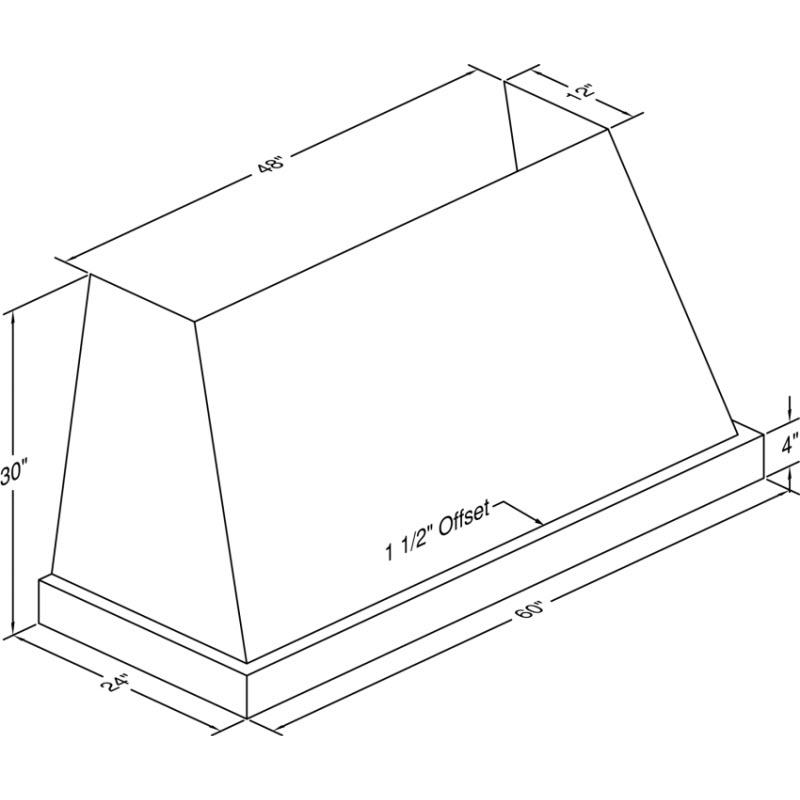  Vent-A-Hood 60-inch Wall Mount Range Hood JPH460/C2SS IMAGE 2