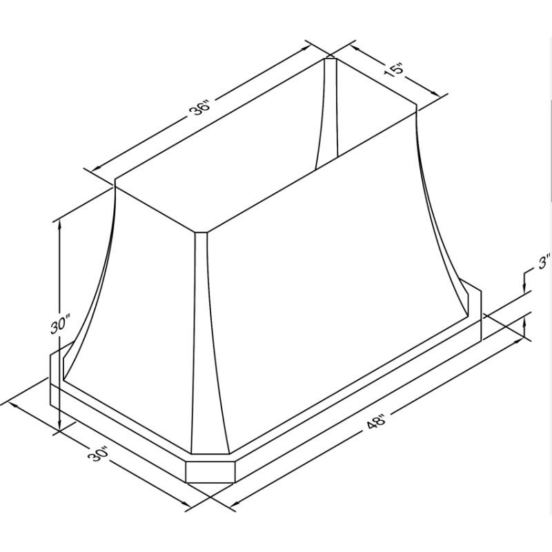  Vent-A-Hood 48-inch Ceiling Mount Range Hood JDIH448/C1SS IMAGE 2