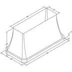  Vent-A-Hood 60-inch Ceiling Mount Range Hood JDIH460/C1SS IMAGE 2