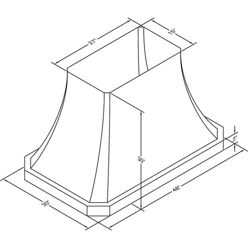  Vent-A-Hood 48-inch Ceiling Mount Range Hood JDIH448/C2SS IMAGE 2