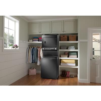  Frigidaire Stacked Washer/Dryer Electric Laundry Center FFLE4033QT IMAGE 3