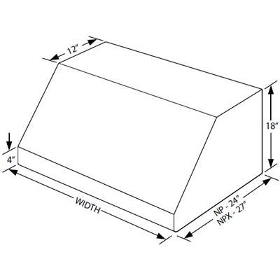  Vent-A-Hood 48-inch Wall Mount Range Hood NPXH18-448SS IMAGE 2