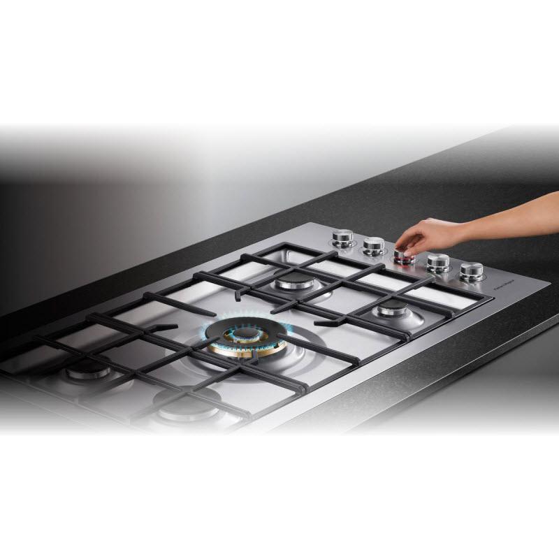  Fisher & Paykel 36-inch Built-In Gas Cooktop CG365DWNGACX1 IMAGE 2