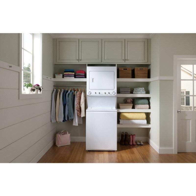  Frigidaire Stacked Washer/Dryer Electric Laundry Center FFLE4033QW IMAGE 3