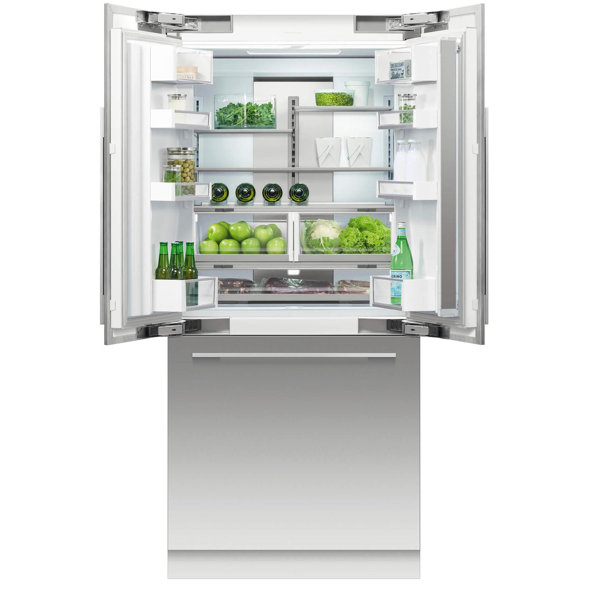 Fisher & Paykel 36-inch, 16.8 cu. ft. Built-in French 3-Door Refrigerator with Ice Maker RS36A80J1 IMAGE 4