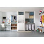  Frigidaire Stacked Washer/Dryer Electric Laundry Center FFLE1011MW-B IMAGE 2