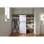  Frigidaire Stacked Washer/Dryer Electric Laundry Center FFLE2022MW-B IMAGE 3