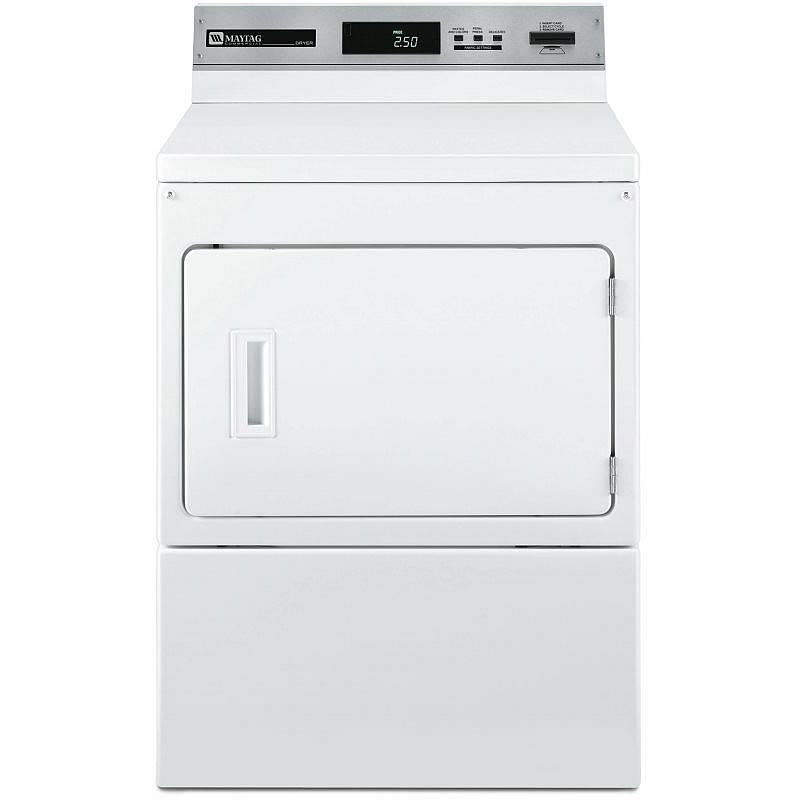  Maytag Commercial Laundry 7.4 cu. ft. Electric Front Loading Commercial Dryer MDE17PRAYW IMAGE 1