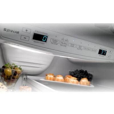  JennAir 36-inch, 21.9 cu.ft. Counter-Depth French 3-Door Refrigerator with TriSensor™ Electronic Climate Control JFC2290RTB IMAGE 2