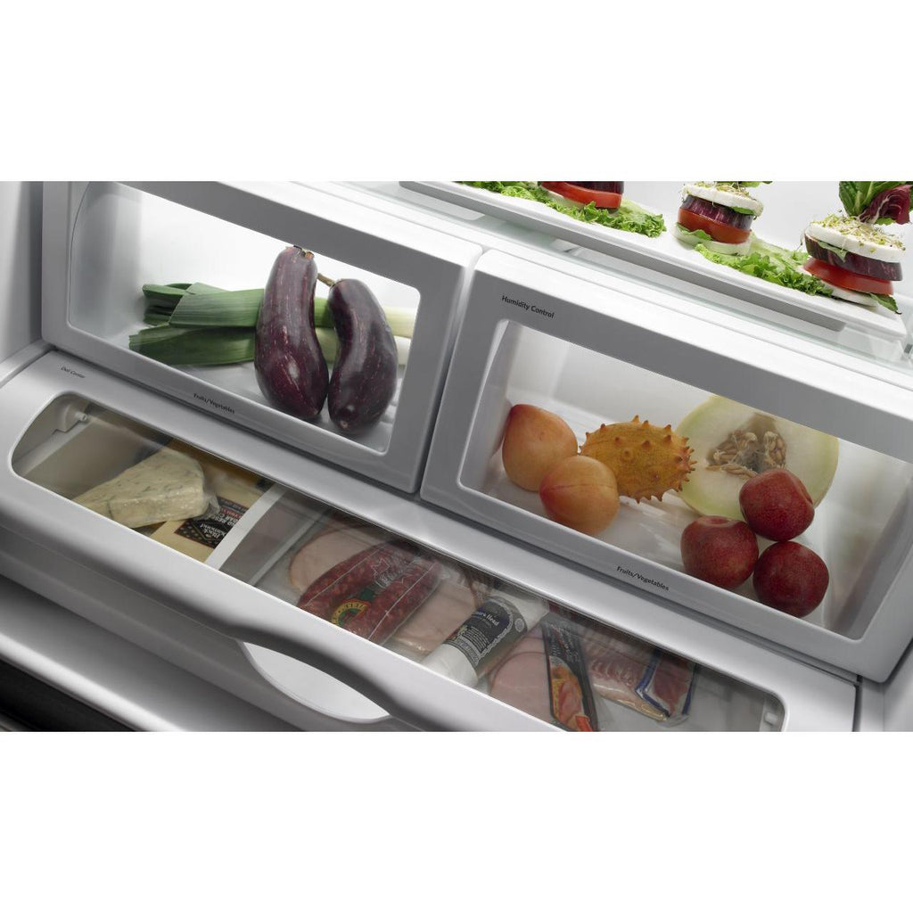  JennAir 36-inch, 21.9 cu.ft. Counter-Depth French 3-Door Refrigerator with TriSensor™ Electronic Climate Control JFC2290RTB IMAGE 5