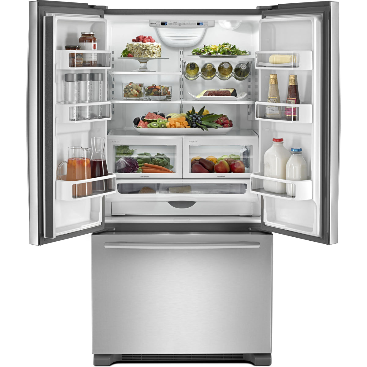  JennAir 36-inch, 21.9 cu.ft. Counter-Depth French 3-Door Refrigerator with TriSensor™ Electronic Climate Control JFC2290REM IMAGE 3