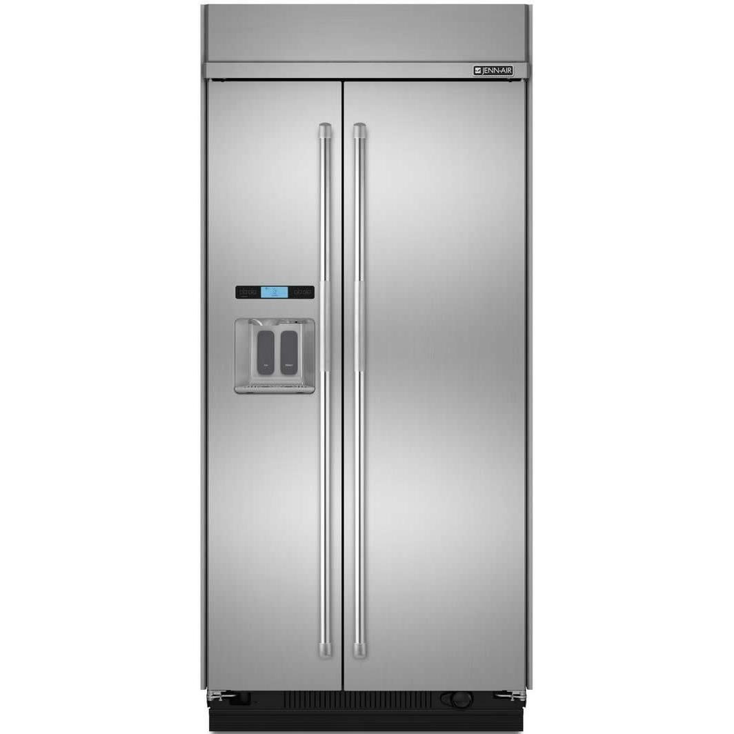  JennAir 42-inch, 25 cu. ft. Side-by-Side Refrigerator with Ice and Water JS42PPDUDE IMAGE 1