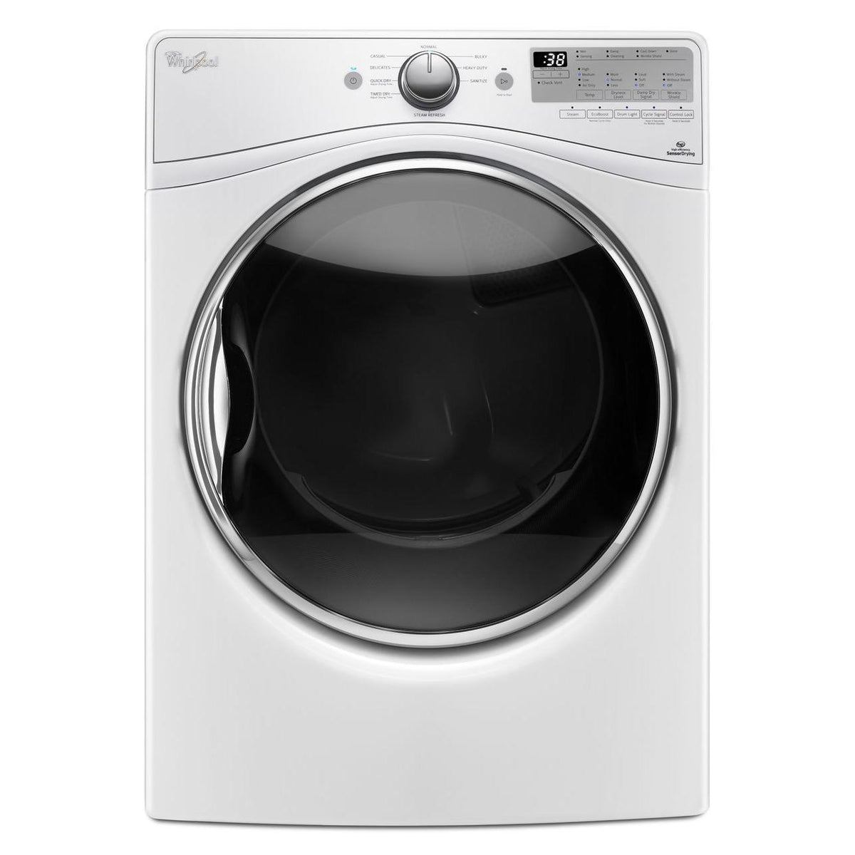  Whirlpool 7.4 cu. ft. Electric Dryer with Steam WED90HEFW IMAGE 1