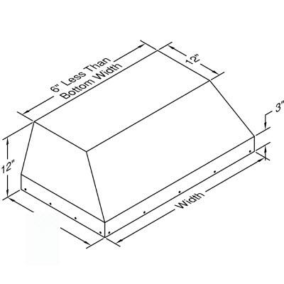  Vent-A-Hood 28-inch Built-In Hood Insert BH228SLDSS-16 IMAGE 3