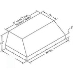  Vent-A-Hood 28-inch Built-In Hood Insert BH228SLDSS-16 IMAGE 3