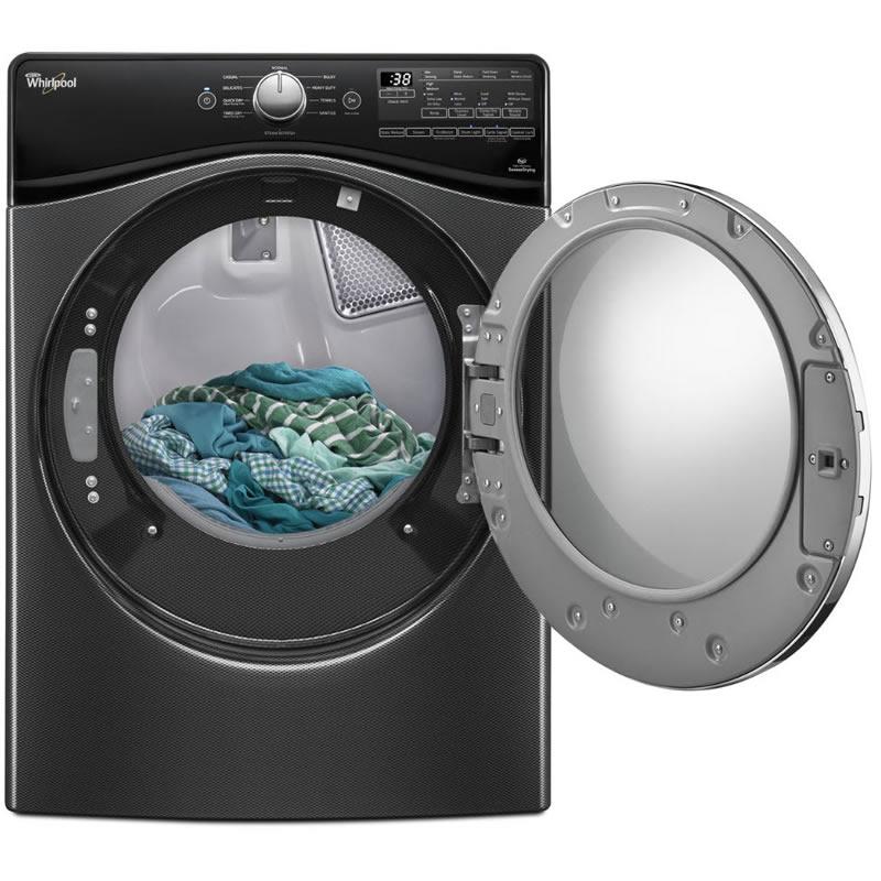  Whirlpool 7.4 cu. ft. Electric Dryer with Steam WED92HEFBD IMAGE 2