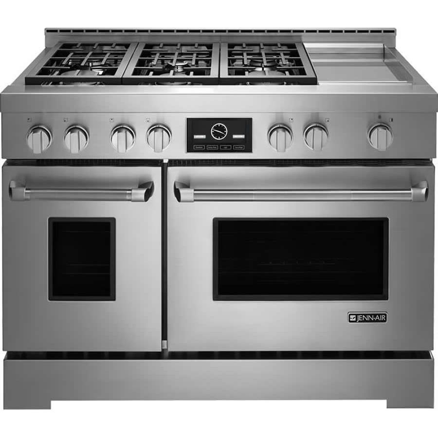  JennAir 48-inch Freestanding Gas Range with MultiMode® Convection System JLRP548WP IMAGE 1