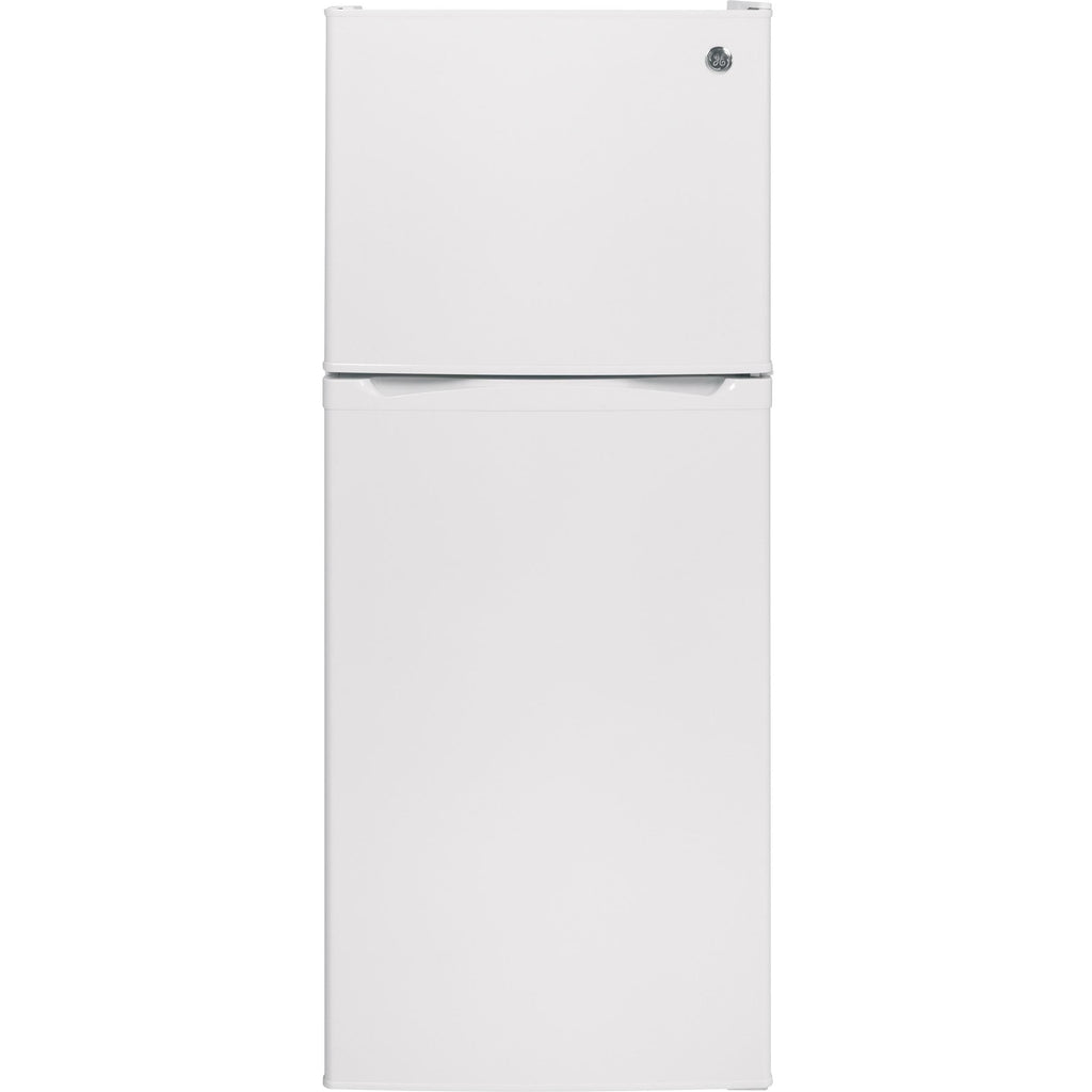  GE 24-inch, 11.6 cu. ft. Top Freezer Refrigerator GPE12FGKWW IMAGE 1