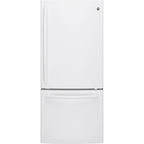 GE 30-inch, 20.9 cu. ft. Bottom Freezer Refrigerator GDE21DGKWW IMAGE 1