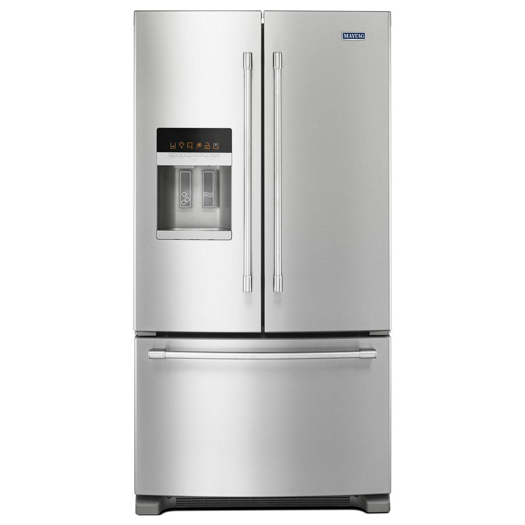  Maytag 36-inch, 25 cu. ft. French 3-Door Refrigerator with Ice and Water MFI2570FEZ IMAGE 1