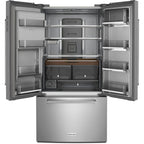  KitchenAid 36-inch, 23.8 cu. ft. Counter-Depth French 3-Door Refrigerator with Ice and Water Dispensing System KRFC704FPS IMAGE 2