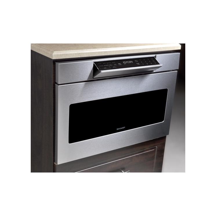  Sharp 30-inch, 1.2 cu. ft. Drawer Microwave Oven SMD3077ASC IMAGE 2