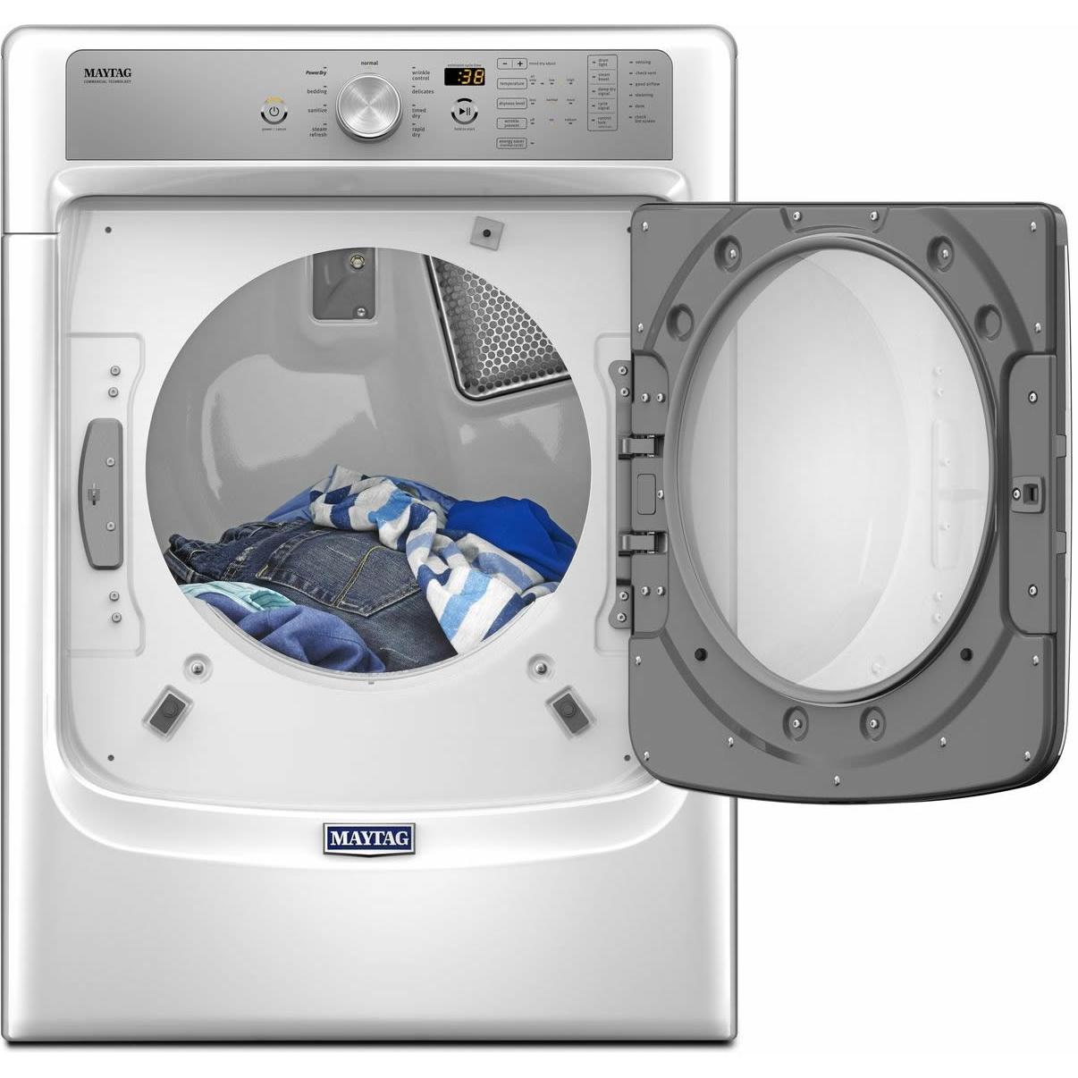  Maytag 7.4 cu. ft. Electric Dryer with Steam MED5500FW IMAGE 2