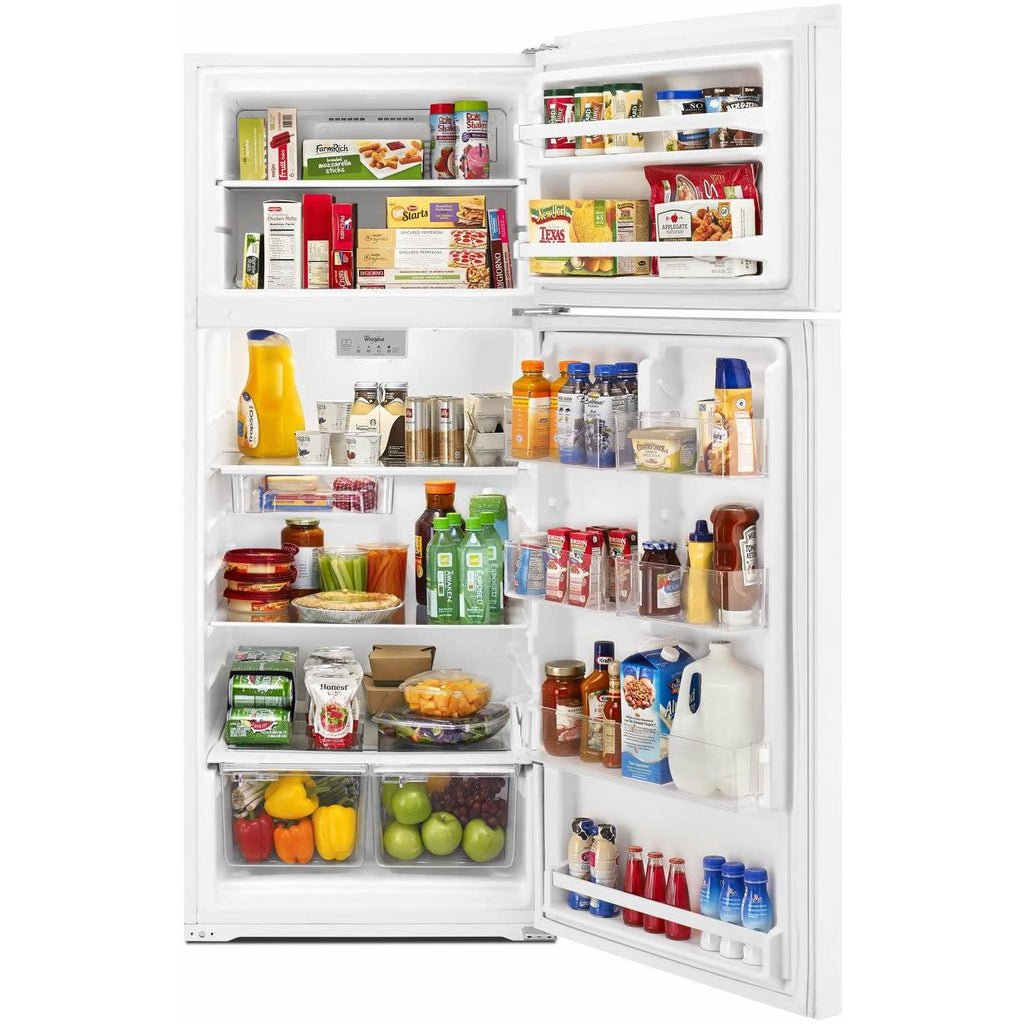  Whirlpool 28-inch, 17.64 cu. ft. Top Freezer Refrigerator WRT518SZFW IMAGE 3