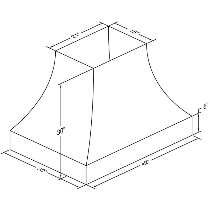  Vent-A-Hood 42-inch Ceiling Mount Range Hood JDIH242/C3SS IMAGE 2