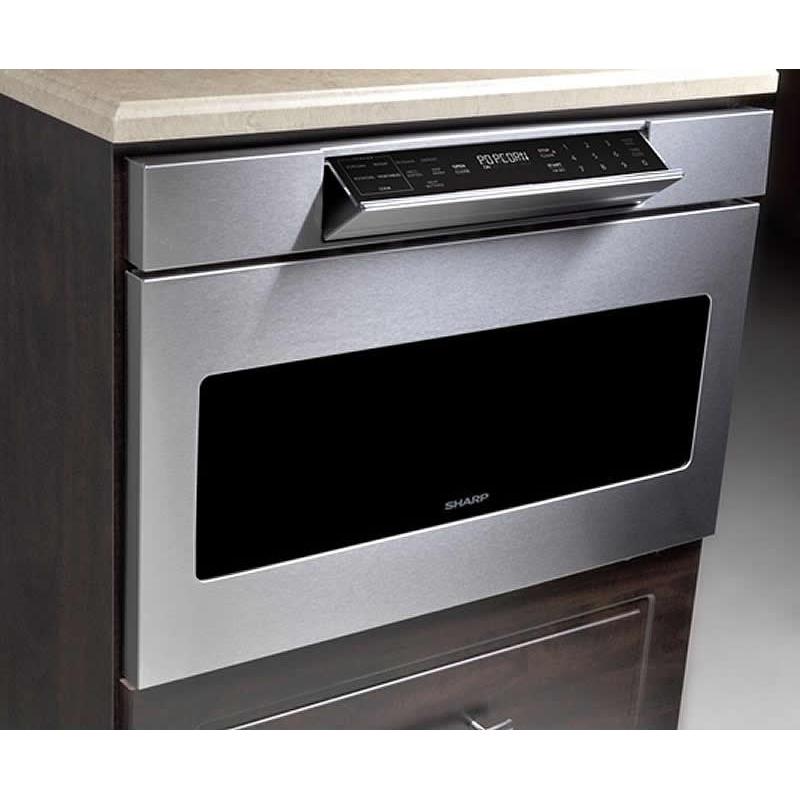  Sharp 24-inch, 1.2 cu. ft. Built-In Drawer Microwave SMD2477ASC IMAGE 1