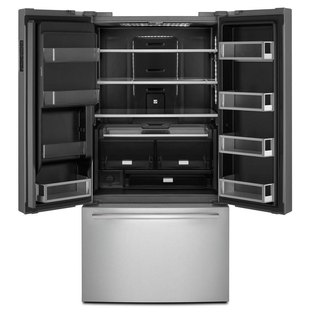  JennAir 36-inch, 23.8 cu. ft. Counter-Depth French 3-Door Refrigerator with Ice and Water JFFCC72EFS IMAGE 2